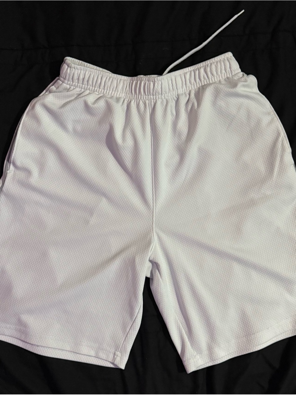 MTA Sport White Athletic Mesh Shorts